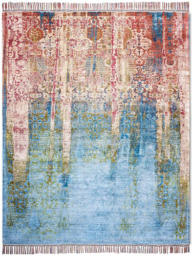 Tapete Luxuoso Woods Multi Anodado à Mão