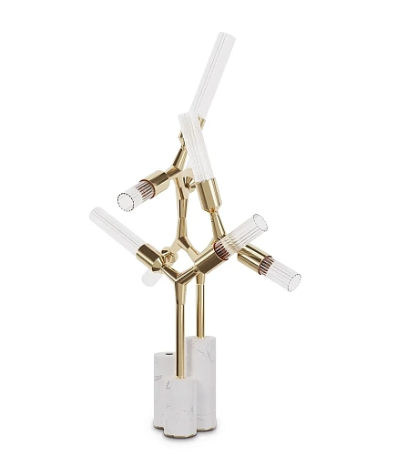 Candeeiro de mesa aresta cristal