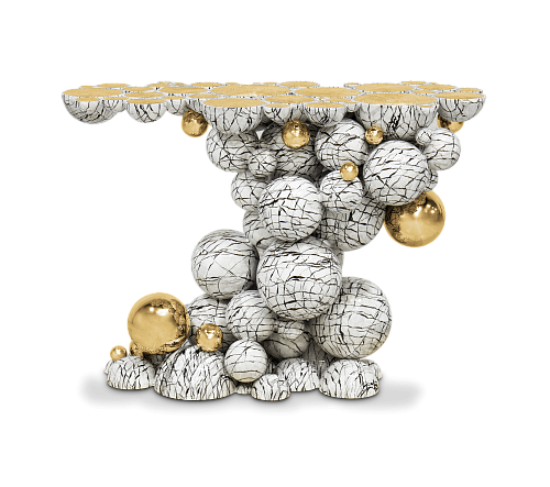 Consola Orbit Falso-mármore