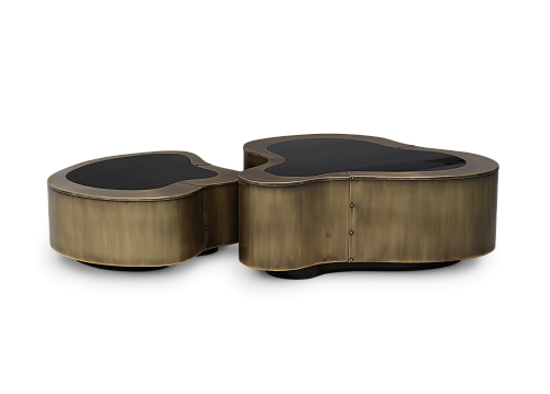 Conjunto de Mesas de Centro Crest Pátina Luxe