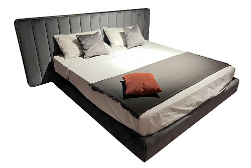 Cama Escura Douglas com Cabeceira