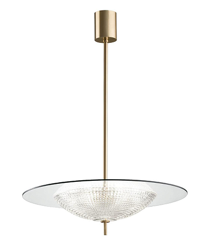 Suspensão Contemporânea em Vidro e Cristal