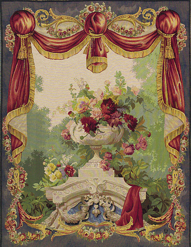 Tapeçaria cortinado florido