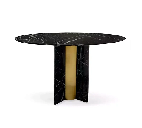 Mesa de Jantar Mármore Nero Marquina Parisiense