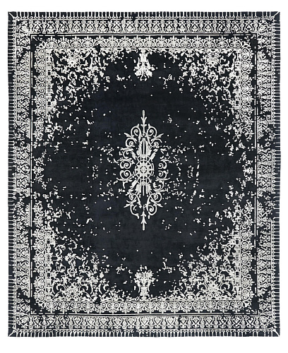 Tapete Ferrara Special Rocked Preto e Branco