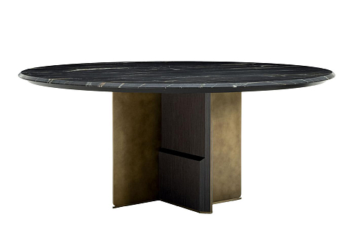 Mesa de Jantar Redonda Kalos com Tampo em Mármore
