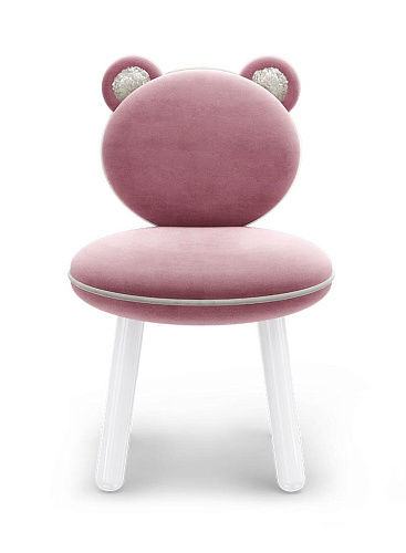 Cadeira infantil Fluffy Bear rosa