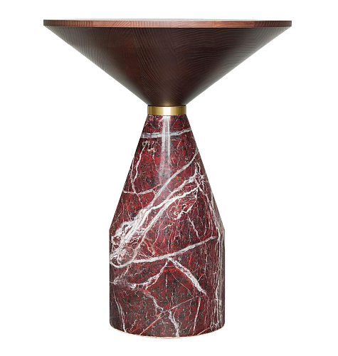 Mesa Cino em Mármore Vermelho
