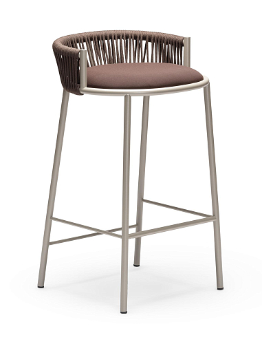 Banco de Bar para Exterior Millie SG-65 Castanho