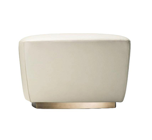 Pufe com Base Metal Bronze