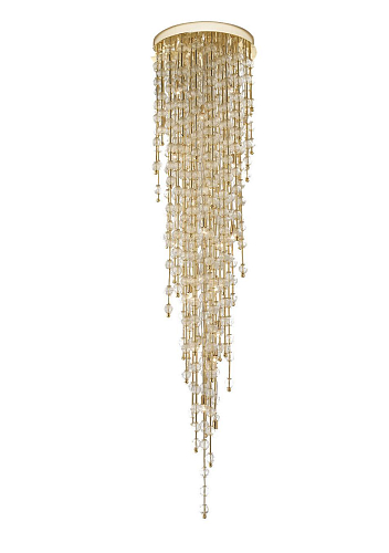 Lustre Veneziano em Vidro Dourado