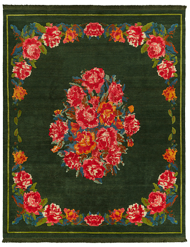 Tapete Sofianka Verde-Escuro