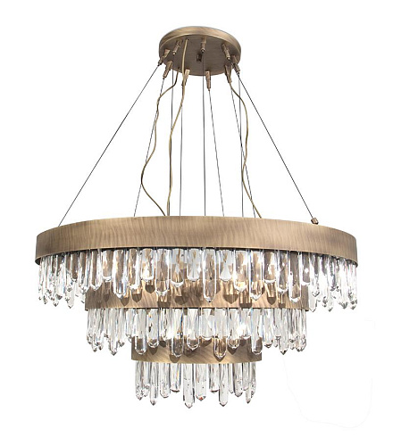 Lustre cascatas latão