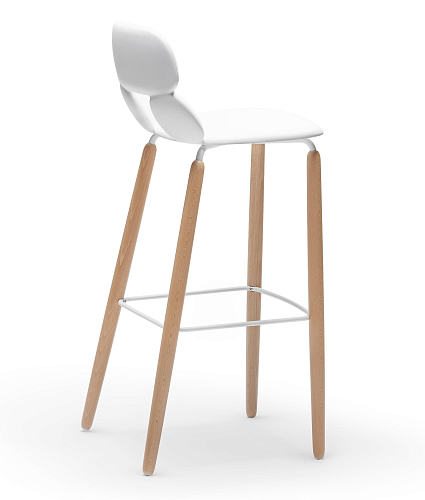 Banco de Bar Nube W SG-80 Branco