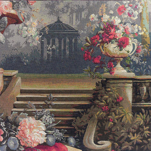 Tapeçaria quiosque e bouquet