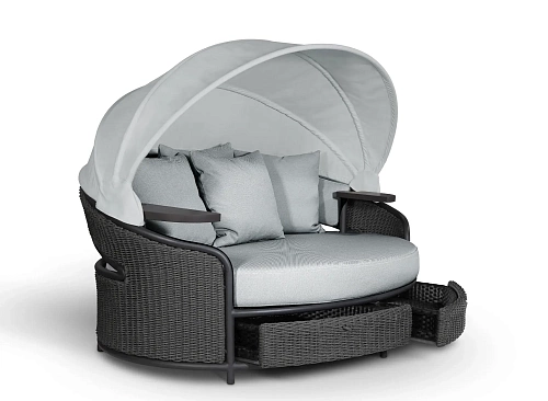 Espreguiçadeira Crown cinzenta