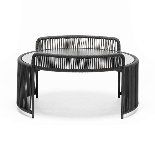 Mesa de Centro Redonda para Exterior Altana ME Antracite