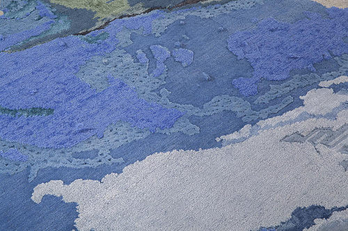 Tapete Azul Exclusive Feito à Mão