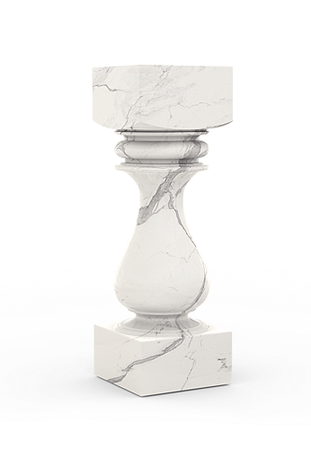 Mesa de Pedestal Obsidian