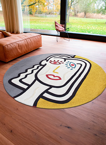 Tapete Dorado 9143 Redondo