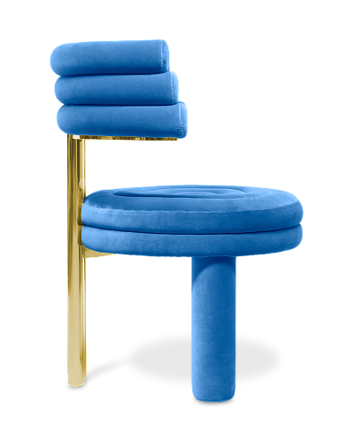 Cadeira de Jantar Kerr Azul