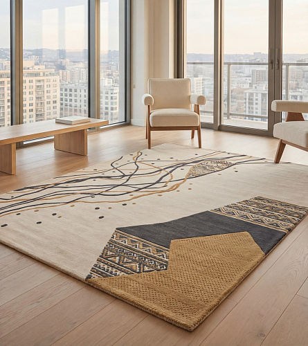 Tapete Calligraphic Paths Stone