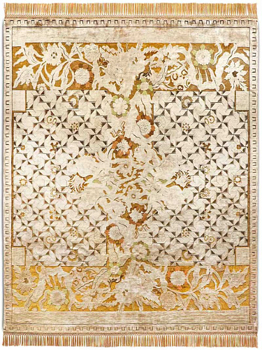 Tapete Floral Versus Tecido à Mão