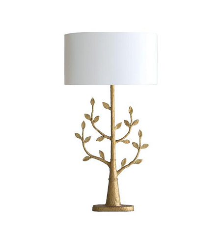 Candeeiro de Mesa Millana com Acabamento Dourado