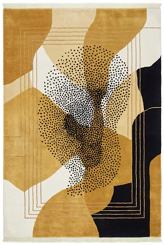 Tapete Abstract Figure Gold