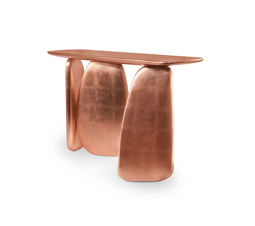 Consola Escultural de Cobre