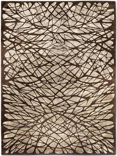 Tapete Dresden Castanho Feito à Mão