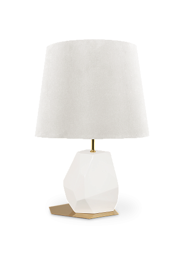 Candeeiro de mesa pequeno branco Essence