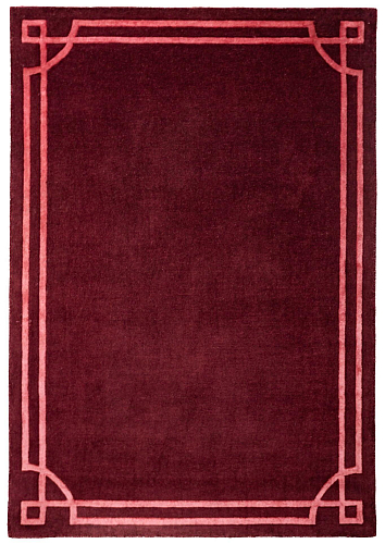 Tapete Moldura Art Deco Bordô