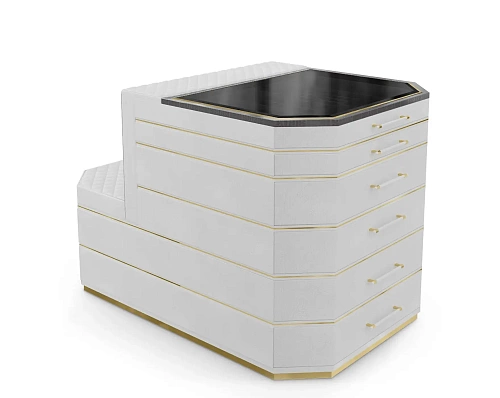 Ilha closet Cadence cinzenta