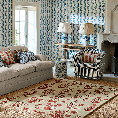 Tapete Woodland Glade Linho/Castanho Ferrugem