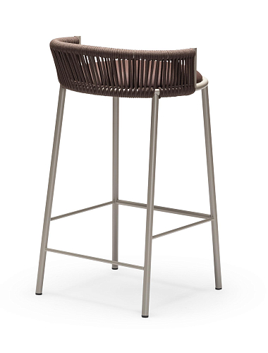 Banco de Bar para Exterior Millie SG-65 Castanho