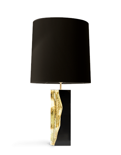 Candeeiro de mesa preto Glacier