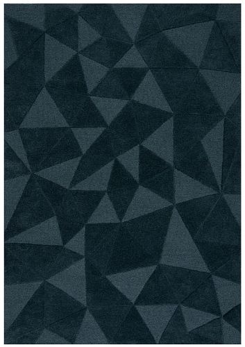 Tapete Mosaico de Triângulos Azul-Petróleo