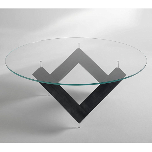 Mesa de Jantar em Madeira com Tampo de Vidro