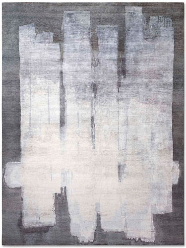 Tapete Silver Cinzento Tecido à Mão