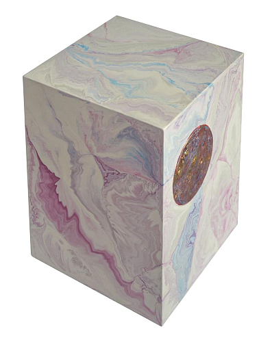 Mesa de Apoio em Scagliola Rosa