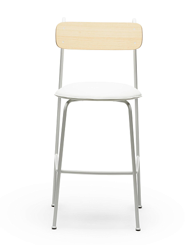 Banco de Bar Lena SG-75 Branco em Freixo