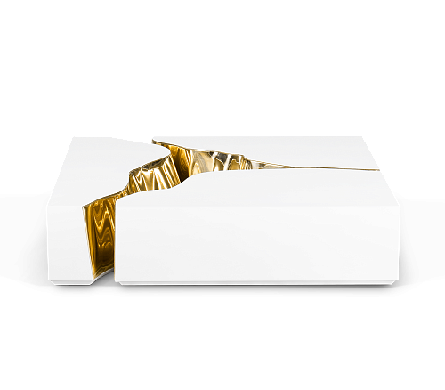 Mesa de Centro Branca Fissure