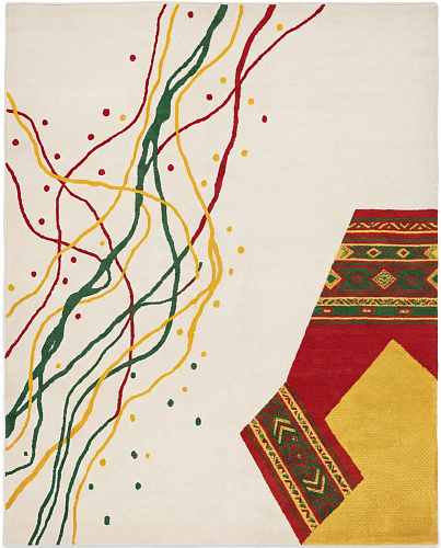 Tapete Calligraphic Paths Color