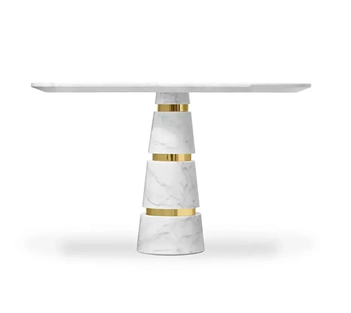 Mesa de Jantar Mármore Carrara Avalanche