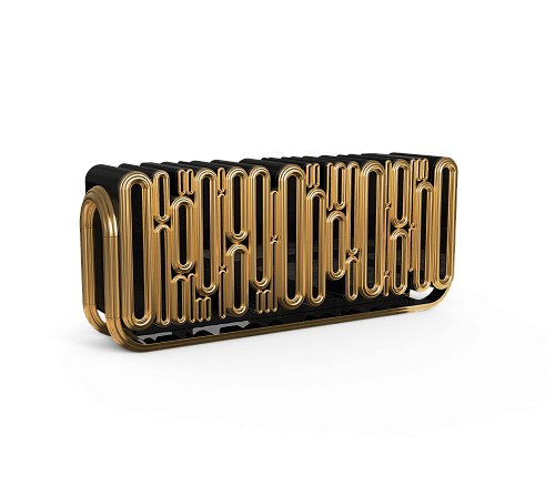 Aparador Ellipse dourado