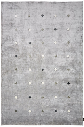 Tapete Punti Cinzento Mix Tecido à Mão