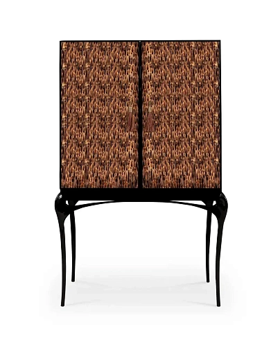 Armário bar pena dourada Allure