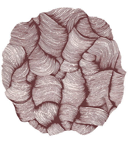 Tapete Designer Redondo Canela