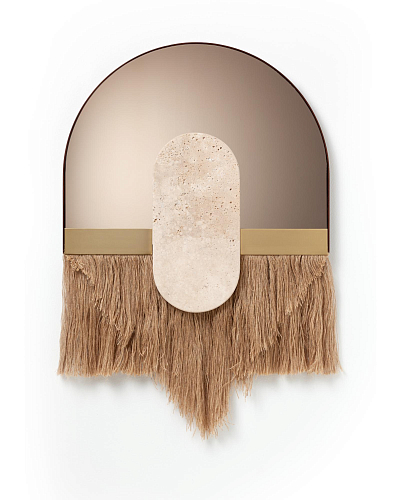 Espelho Decorativo de Parede Souk Ecru Creme